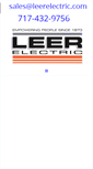 Mobile Screenshot of leerelectric.com