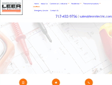 Tablet Screenshot of leerelectric.com